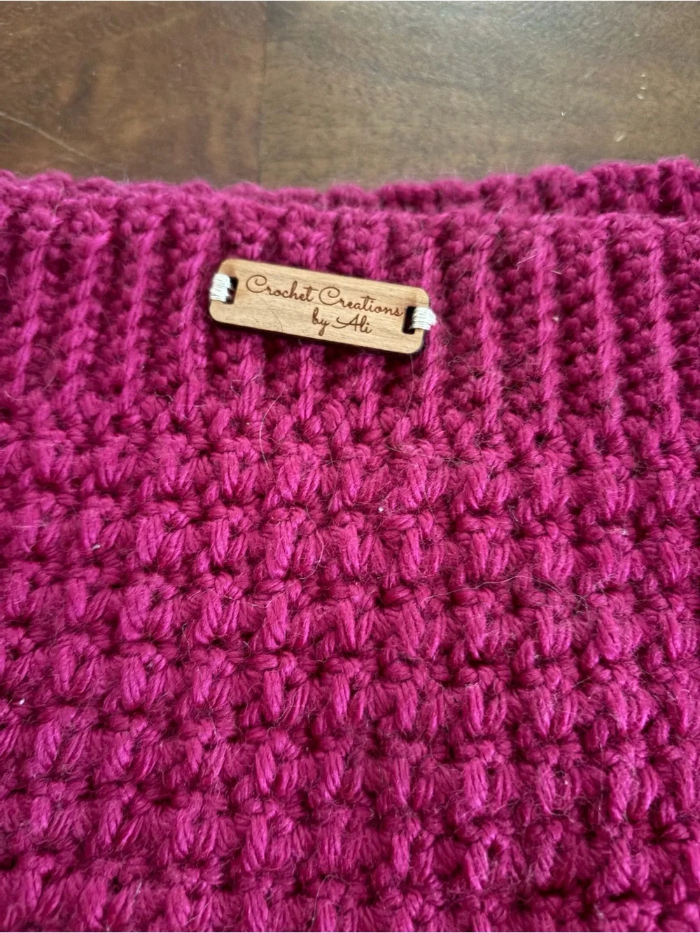 Handmade Berry Infinity Scarf/Cowl